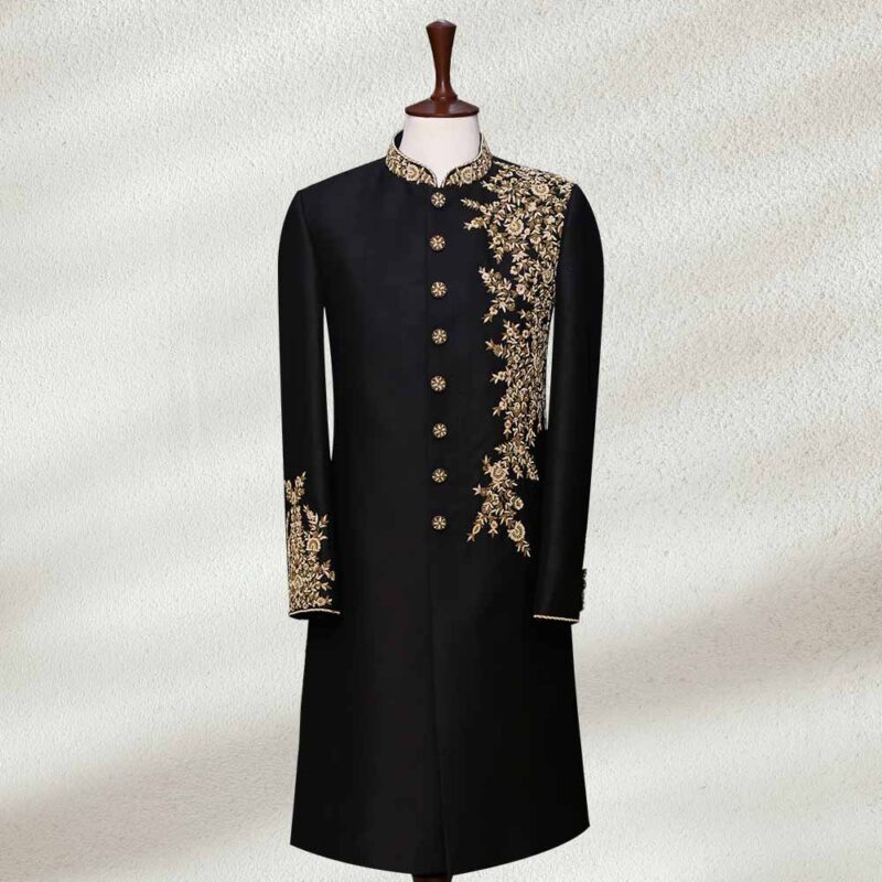 Black-Wedding-Sherwani-With-Gold-Embroidery-1.jpg