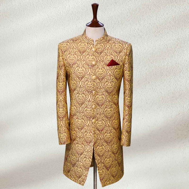 Golden-Self-Print-Wedding-Sherwani-1.jpg