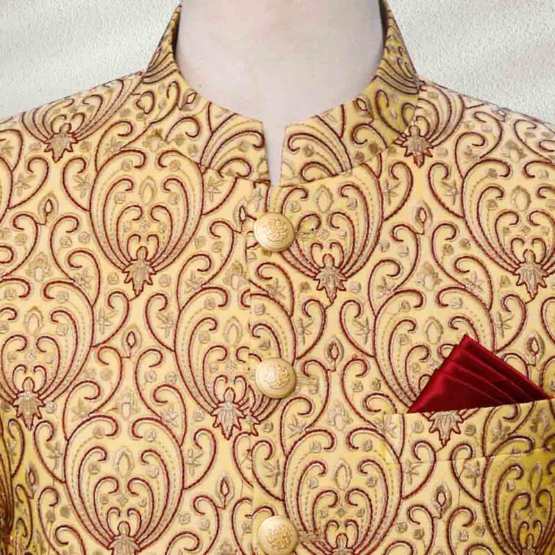 Golden-Self-Print-Wedding-Sherwani-2.jpg