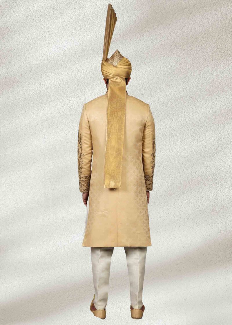 Golden-Wedding-Sherwani-With-Embroidery-back.jpg