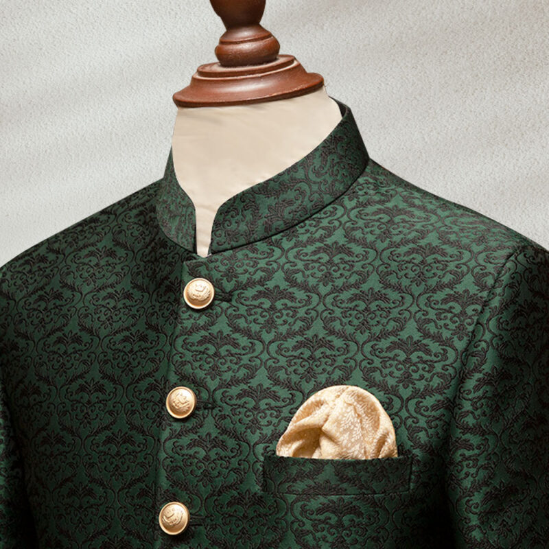 Green-Black-Self-Textured-Prince-Coat-2.jpg