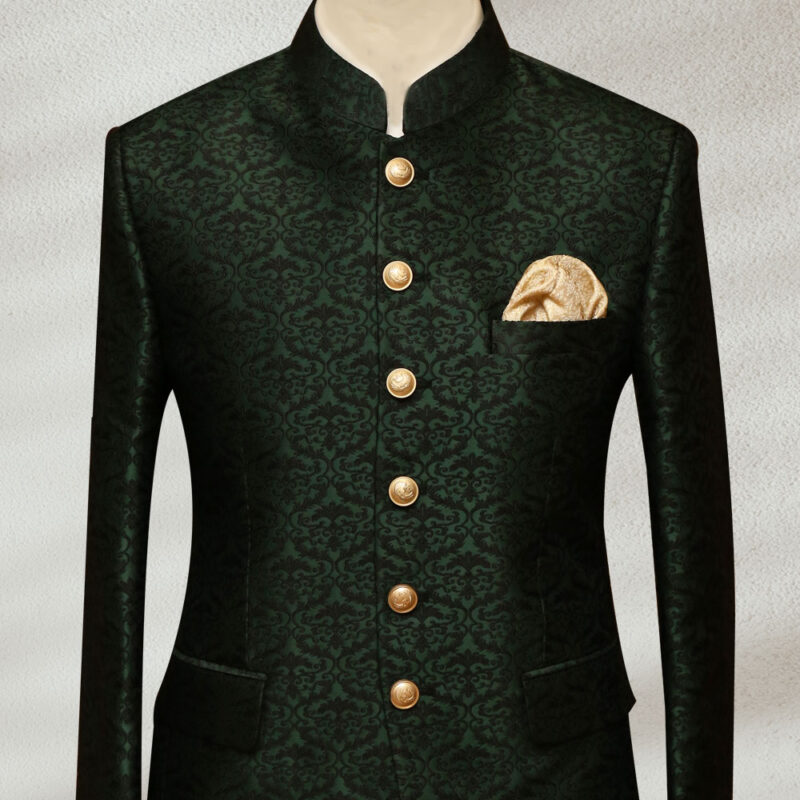 Green-Black-Self-Textured-Prince-Coat-3.jpg